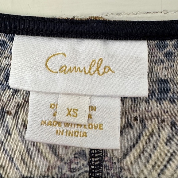 Camilla Long Split Front Twist Dress Its All Over Torero - Picture 10 of 16